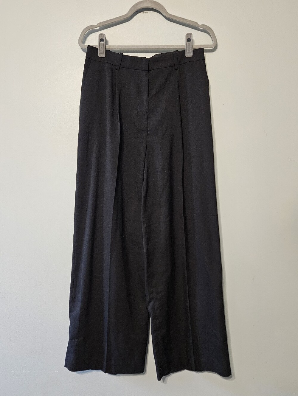 H&M Black Wide-Leg Women's Trousers